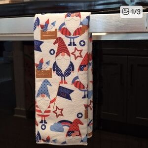 Patriotic Gnome Dish Towel